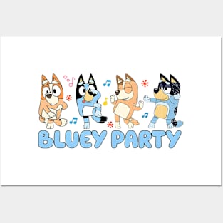 Bluey Party Posters and Art